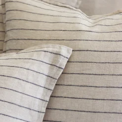 Blake Big Pillow, Flax & Midnight^Be Home Cheap