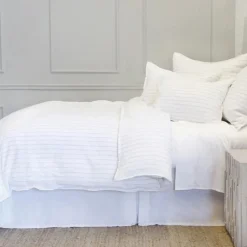 Blake Big Pillow, White & Ocean^Be Home Cheap