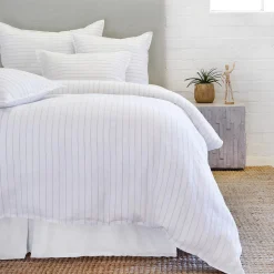 Blake Euro Sham, White & Ocean^Be Home Discount