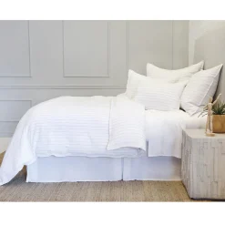 Blake Euro Sham, White & Ocean^Be Home Discount