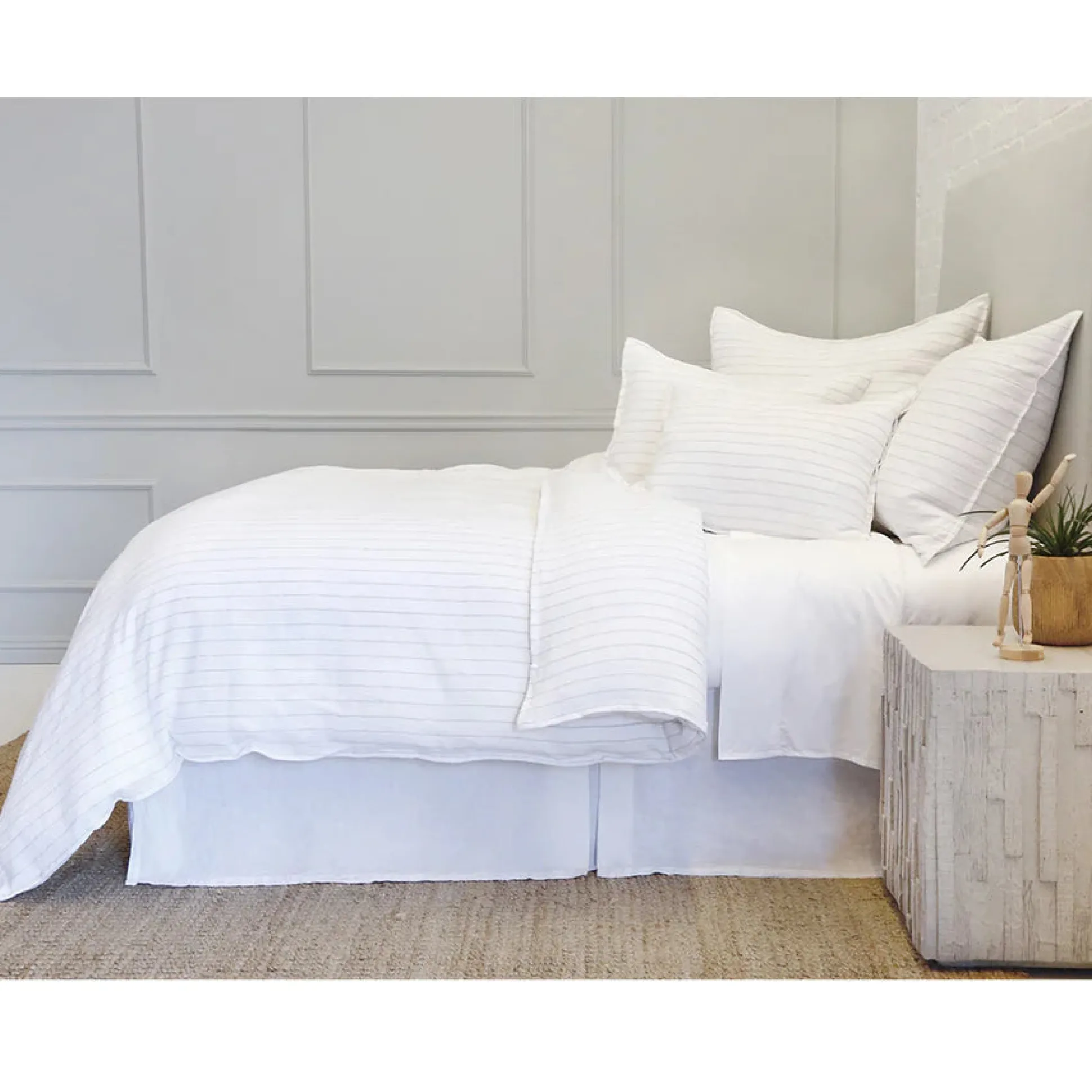 Blake Euro Sham, White & Ocean^Be Home Discount