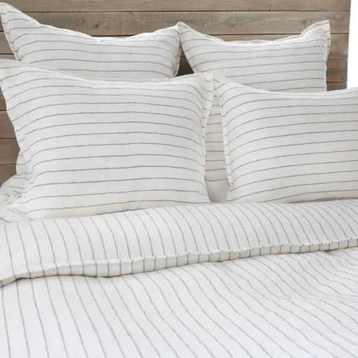 Blake King Sham, Cream & Grey^Be Home Shop