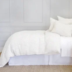 Blake Queen Duvet, Cream & Grey^Be Home Online