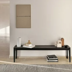 Bok Solid Black Oak Bench, 50"