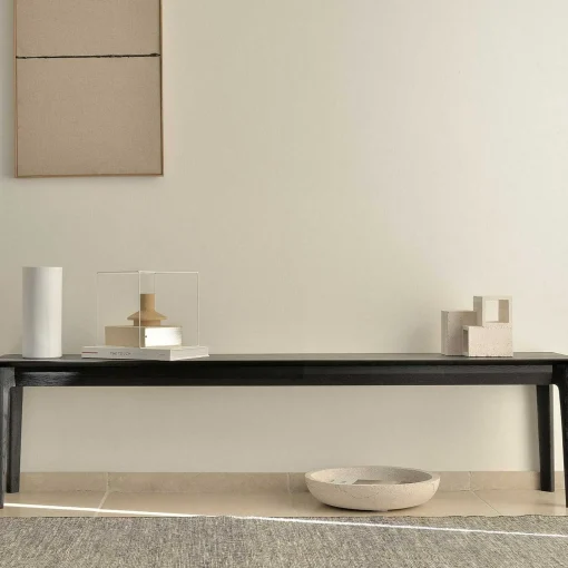Bok Solid Black Oak Bench, 66"