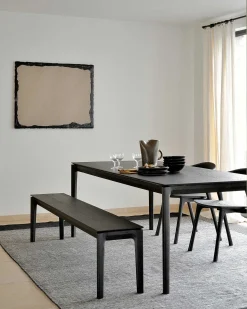 Bok Solid Black Oak Bench, 66