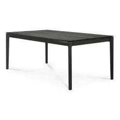 Bok Solid Black Oak Dining Table, 71"