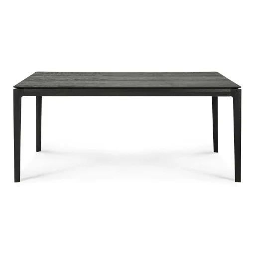 Bok Solid Black Oak Dining Table, 71"