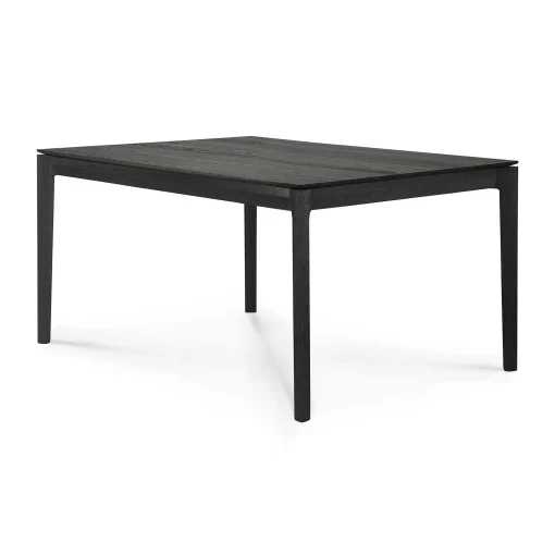 Bok Solid Black Oak Dining Table, 55"
