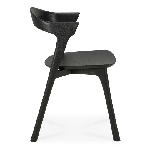 Bok Solid Black Oak Dining Chair