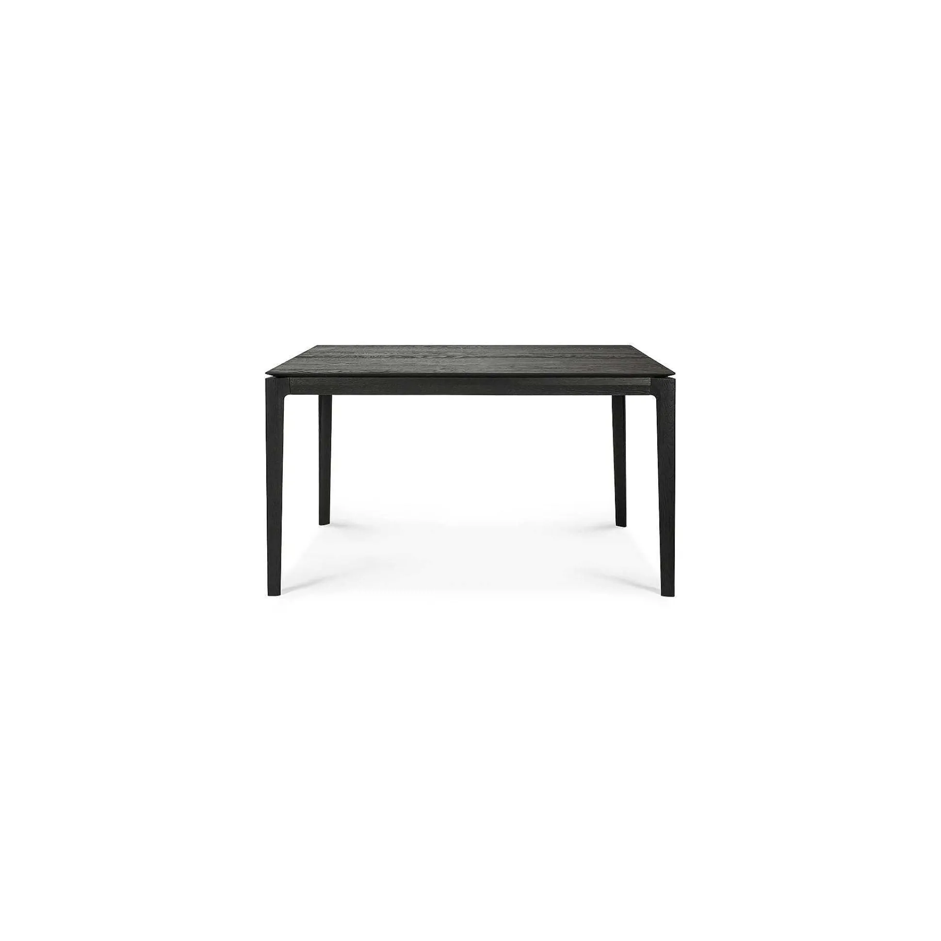 Bok Solid Black Oak Extendable Dining Table, 55.5"/ 87"