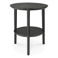 Bok Solid Black Oak Side Table