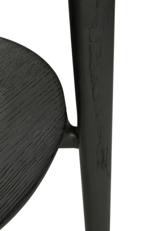Bok Solid Black Oak Side Table