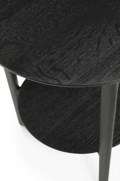Bok Solid Black Oak Side Table