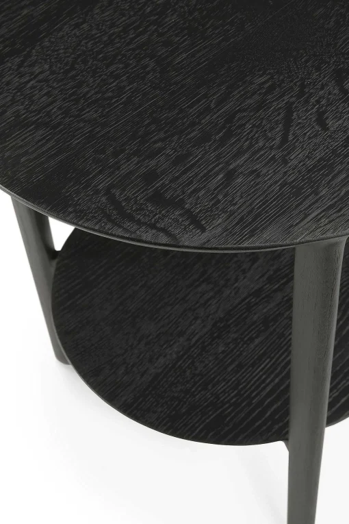 Bok Solid Black Oak Side Table