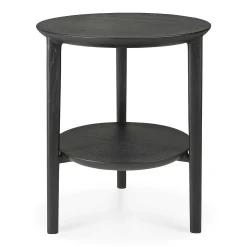 Bok Solid Black Oak Side Table