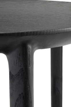 Bok Solid Black Oak Side Table