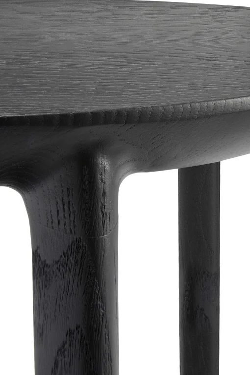 Bok Solid Black Oak Side Table