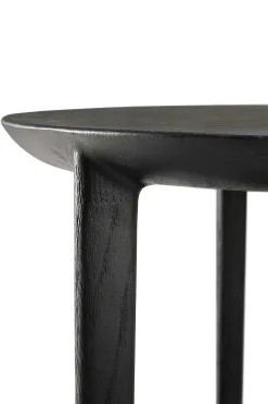 Bok Solid Black Oak Side Table