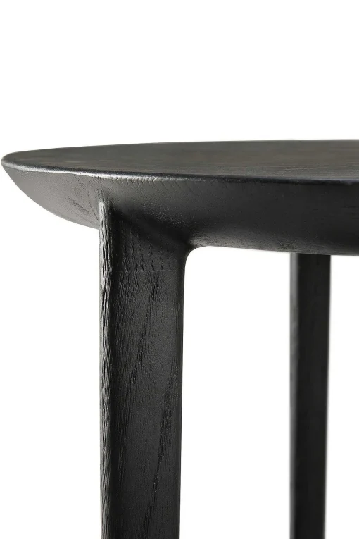 Bok Solid Black Oak Side Table