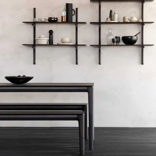 Bok Solid Brown Oak Bench, 50"