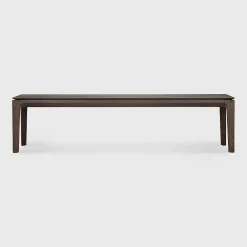 Bok Solid Brown Oak Bench, 73"