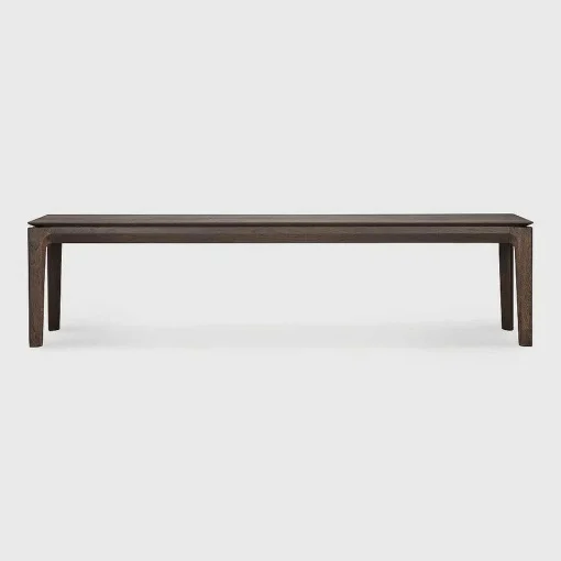Bok Solid Brown Oak Bench, 73"