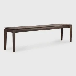Bok Solid Brown Oak Bench, 73"