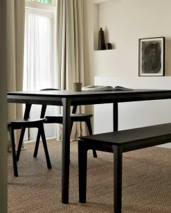Bok Solid Brown Oak Bench, 73