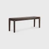 Bok Solid Brown Oak Bench, 58"