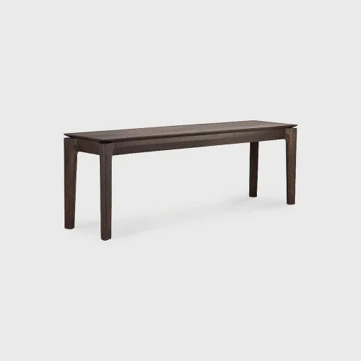 Bok Solid Brown Oak Bench, 58"