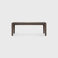 Bok Solid Brown Oak Bench, 58