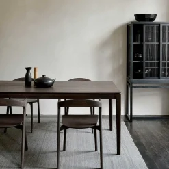 Bok Solid Brown Oak Dining Table, 71"