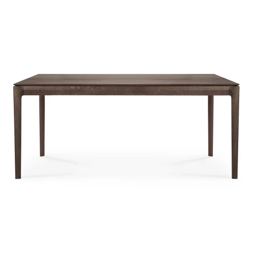 Bok Solid Brown Oak Dining Table, 71"