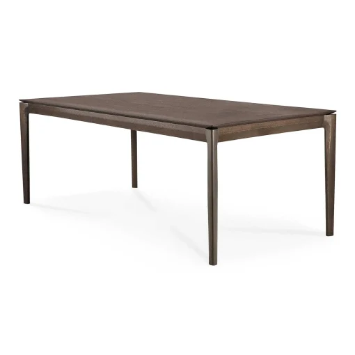 Bok Solid Brown Oak Dining Table, 71"