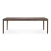 Bok Solid Brown Oak Dining Table, 94.5"