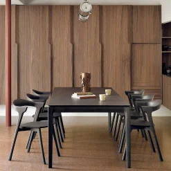 Bok Solid Brown Oak Dining Table, 94.5