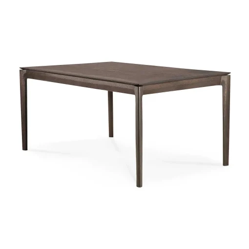 Bok Solid Brown Oak Dining Table, 55"