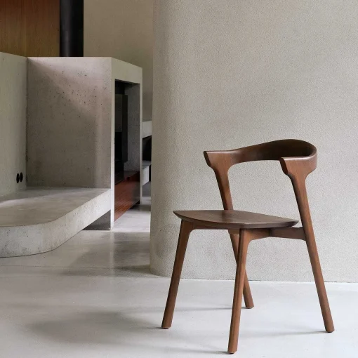 Bok Solid Brown Teak Dining Chair