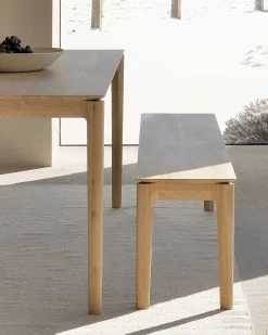 Bok Solid Oak Bench, 73"