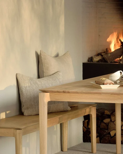 Bok Solid Oak Bench, 73"