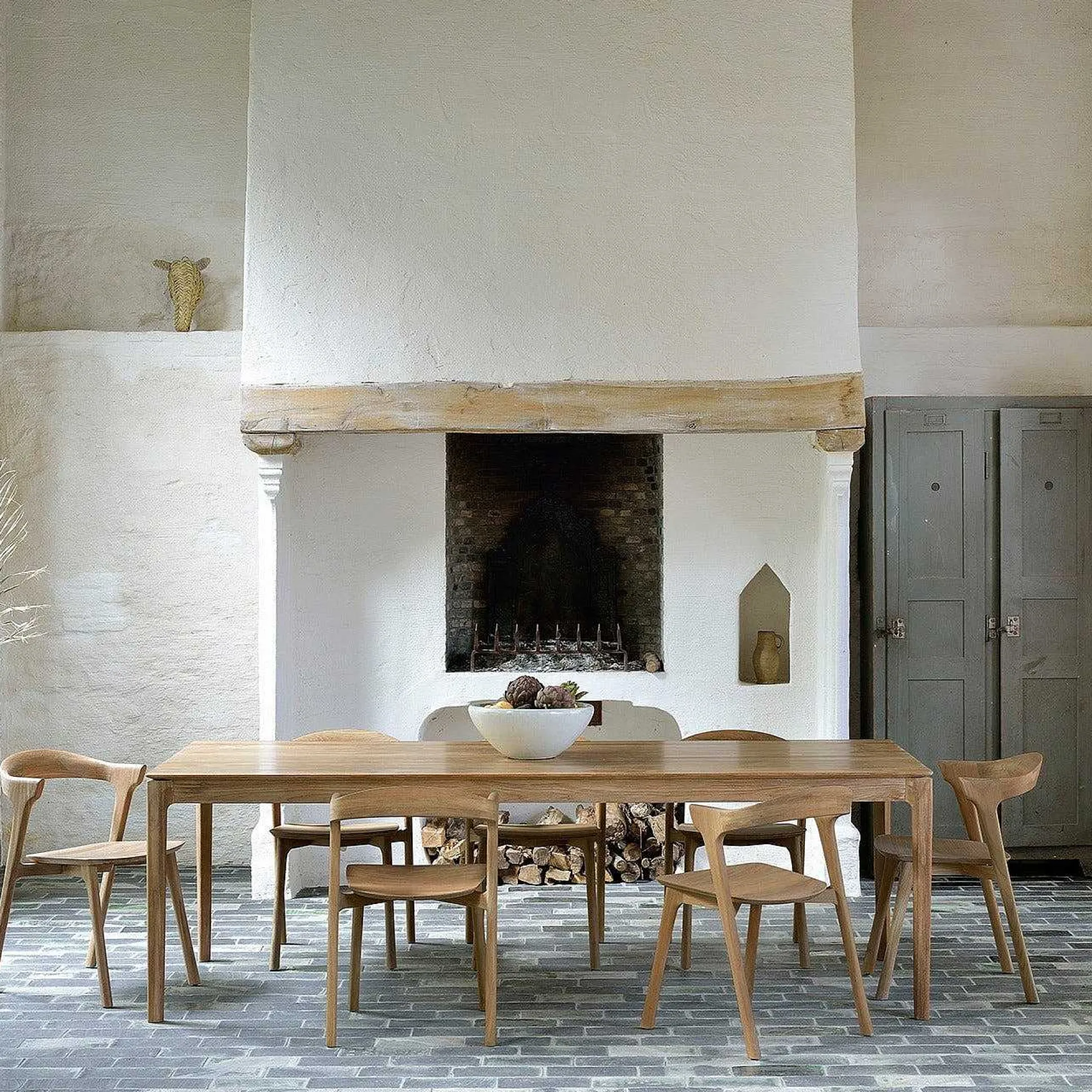 Bok Solid Oak Dining Table, 94.5"