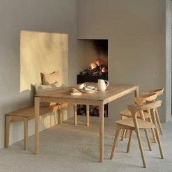 Bok Solid Oak Dining Table, 71"