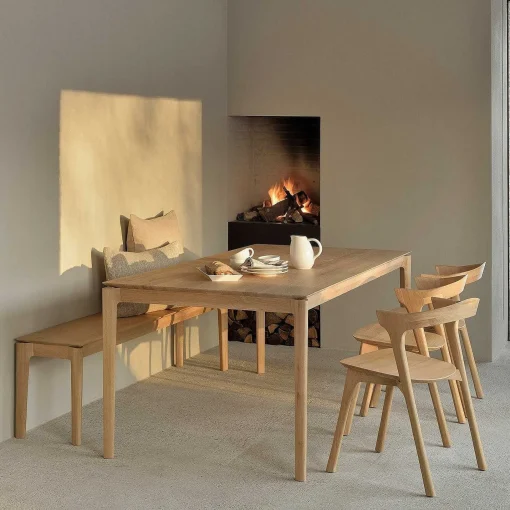 Bok Solid Oak Dining Table, 71"