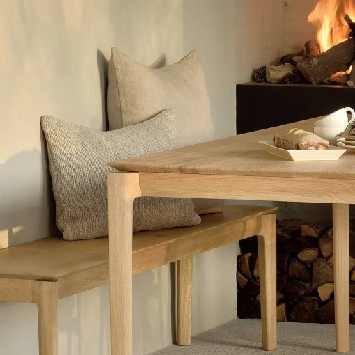 Bok Solid Oak Dining Table, 71"