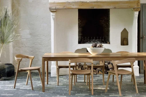 Bok Solid Teak Dining Table, 79"