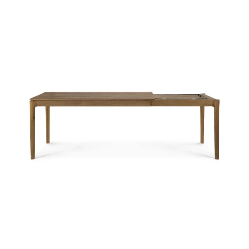 Bok Solid Teak Extendable Dining Table, 63"/ 94.5"
