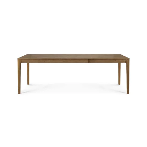 Bok Solid Teak Extendable Dining Table, 63"/ 94.5"