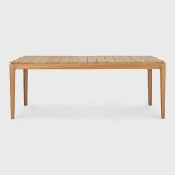 Bok Solid Teak Outdoor Dining Table, 79"