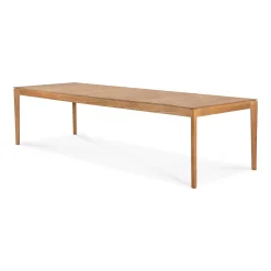 Bok Solid Teak Outdoor Dining Table, 118"